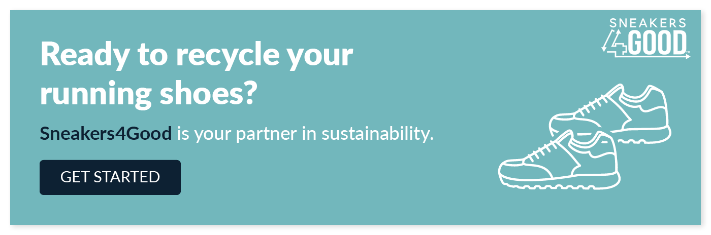Ready to recycle your running shoes? Sneakers4Good is your partner in sustainability. Click to get started.
