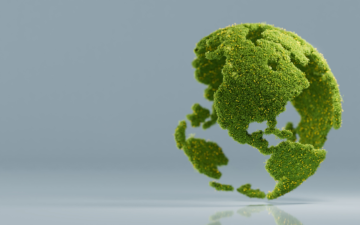 Concept of reuse economy and saving the planet.