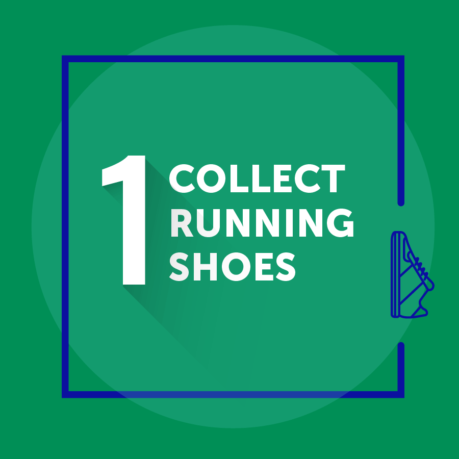 Collect running shoes