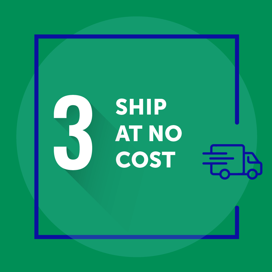 Ship at no cost