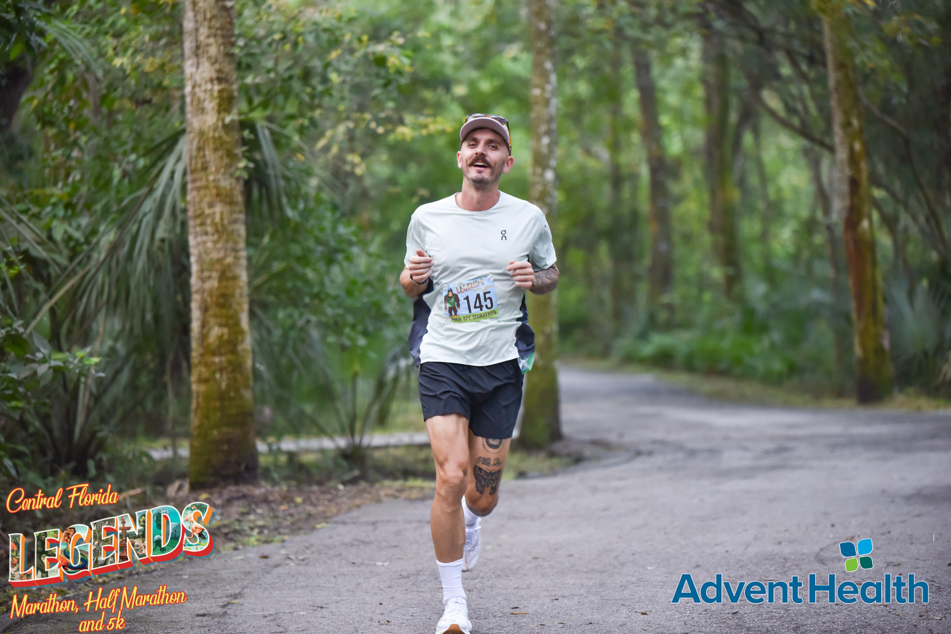 Steve Wittek running through life at the Central Florida Legends race.